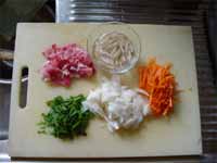 野菜など切ったところ